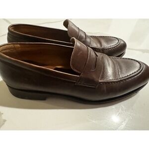 Meermin Softcalf Leather Penny Loafers Men's US 8 Black Slip On Shoes